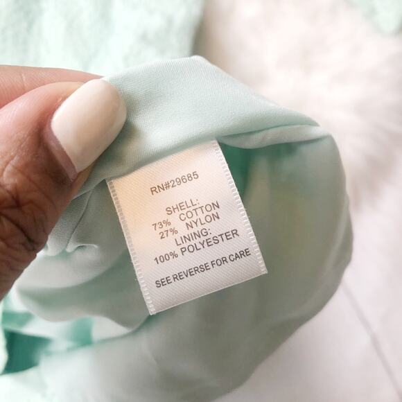 🆕 Pendleton Women's Mint‎ Green Lace Shift Dress Size 8 - Picture 4 of 6